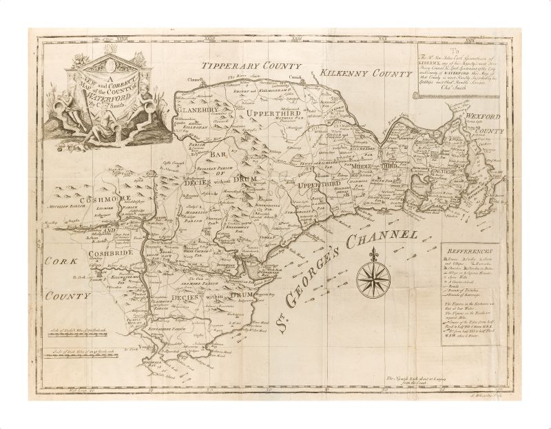 [Luckombe, Large Map of County Waterford in the 18th century: “A New and Correct
