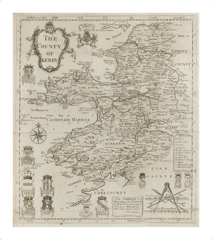 [Luckombe, Large Map of County Kerry in the 18th century: “The County of Kerry –