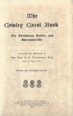 The Cowley Carol Book