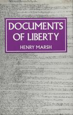 Marsh, Documents of Liberty - From earliest times to universal suffrage.