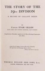 Gillon, The Story of the 29th Division  - A Record of Gallant Deeds.