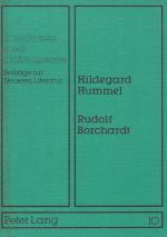 Borchardt, Rudolf Borchardt. Interpretationen zu seiner Lyrik.