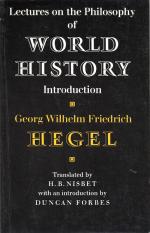 Hegel, Lectures on the Philosophy of World History.