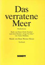 Henze, Das verratene Meer. Textbuch.