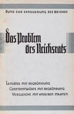 Kleine Sammlung mit drei (3) Publikationen zur Reichsverfassung