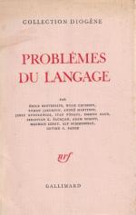 [Chomsky, Problèmes du Langage [Includes a Chomsky - essay: De Quelques Constantes de la Theorie Linguistique