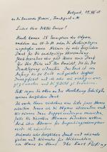 Karl Rössing, Interessante Sammlung von originalen Briefen zur Entstehungsgeschi