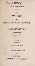 Sir James Ware / Ancient Irish Histories. The Works of Spencer, Campion, Hanmer,