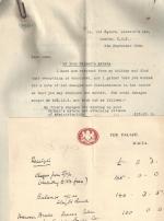 [Luke, Correspondance of 10 letters between Sir Harry Luke and Commander J.R