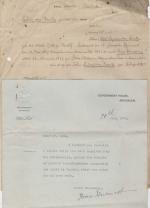 [Luke, Manuscript Letter Signed (MLS) and official documents from the Ministry