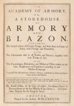 Randle Holme III (1627–1700), The Academy of Armory, or, A Storehouse of Armory 