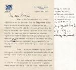 Cyprus - Letter from Sir Ronald Henry Amherst Storrs to Sir Harry Luke on Government House Stationery