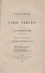 Michael John O'Sullivan, A Fasciculus of Lyric Verses (Cork)