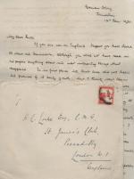 [Luke, Six - Page (!) Manuscript Letter Signed (MLS) / Autographed Letter Signed (ALS) by Sir Kenneth Roberts-Wray