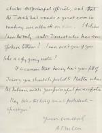 [Luke, Manuscipt Letter Signed (MLS) / Autographed Letter Signed (ALS) sent to Harry Luke