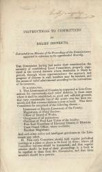 Kennedy, Instructions to Committees of Relief Districts