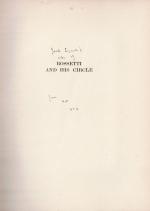 Rossetti and his Circle [Association Copy – Inscribed / Signed by Max Beerbohm to his friend, Biographer and fellow Caricaturist, “Jack  [Bohun] Lynch”].