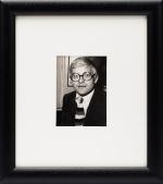 Fax Dibujos / Fax Cuadros [Together with an Original Black-and-White Photograph of David Hockney