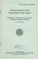 Moseley, A Reconnaisance of the Wadi Beihan, South Yeman / Including a Map / (Stamped: "With the au