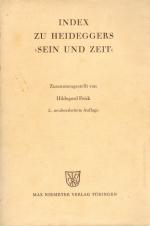 [Heidegger, Index zu Heideggers Sein und Zeit.