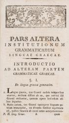 [Trattner, Institutionum Grammaticarum Linguae Graecae