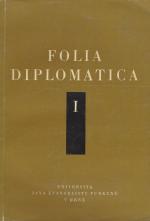 Duskova, Folia Diplomatica I.