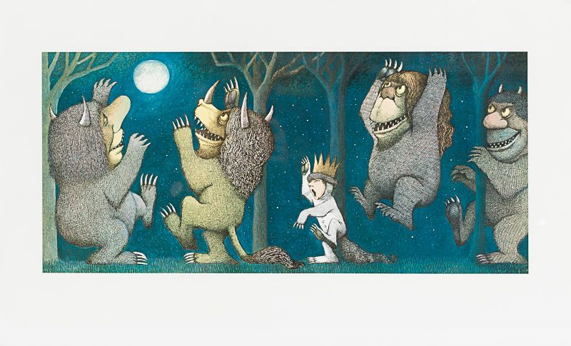 Sendak, Collection / Archive of three (3) very large gicleé prints of original d