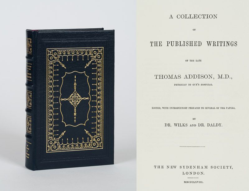 [Addison, A Collection of The Published Writngs of the Late Thomas Addison.