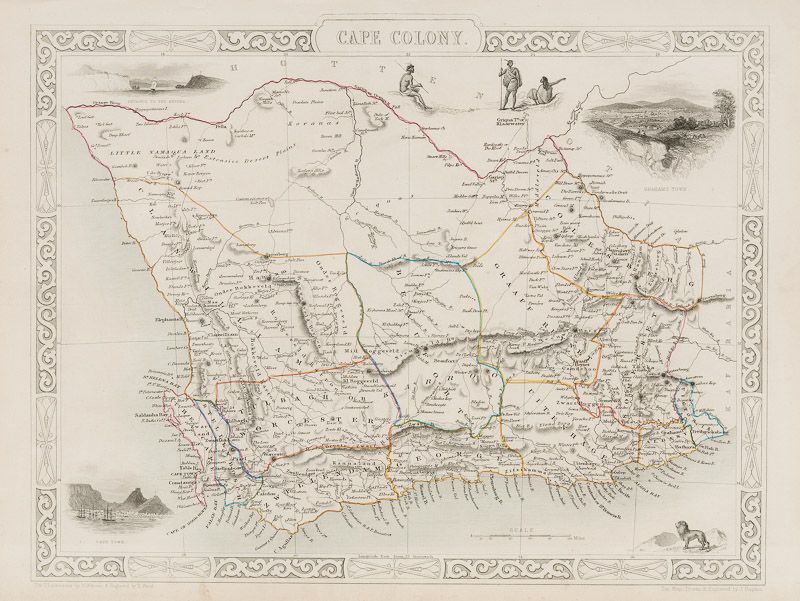 Cape Colony with Clan William, Little Namaqua Land, Tulbagh or Karoo, Stellenbosch, The Cape