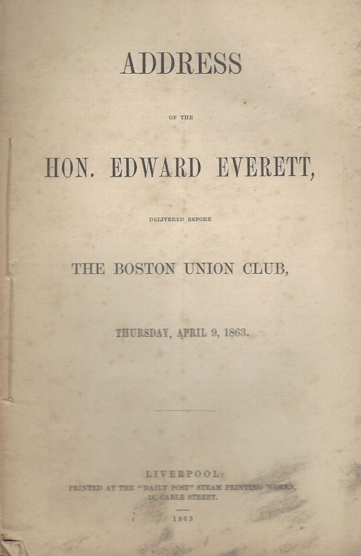 Everett, Address of the Hon. Edward Everett