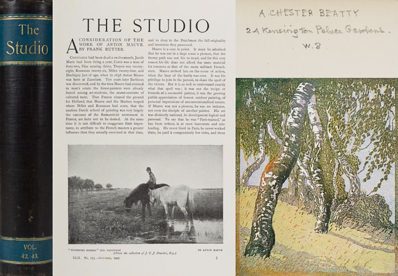 [Chester Beatty, The Studio: an illustrated magazine of fine and applied art.