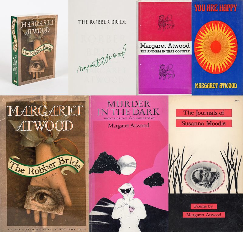 Atwood, Collection of four important association copies of poetry by Margaret At