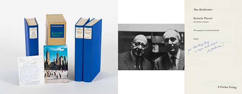 Wichtige Collection / Sammlung von bedeutenden Widmungsexemplaren / Autorenexemplaren der Frankfurter Schule aus der Bibliothek des Philosophen Karl-Heinz Haag