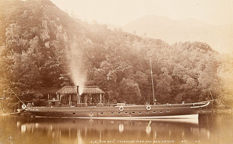 [Scotland / England – 19th Century Tourism]. Vintage 19th-century Photoalbum wit