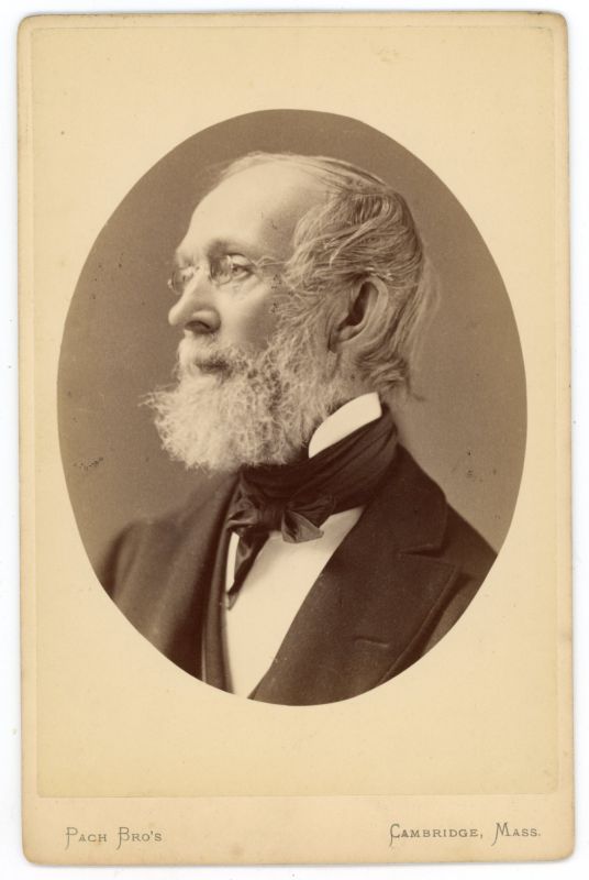 Collection of four vintage cabinet photographs of Harvard University Professors (19th century).