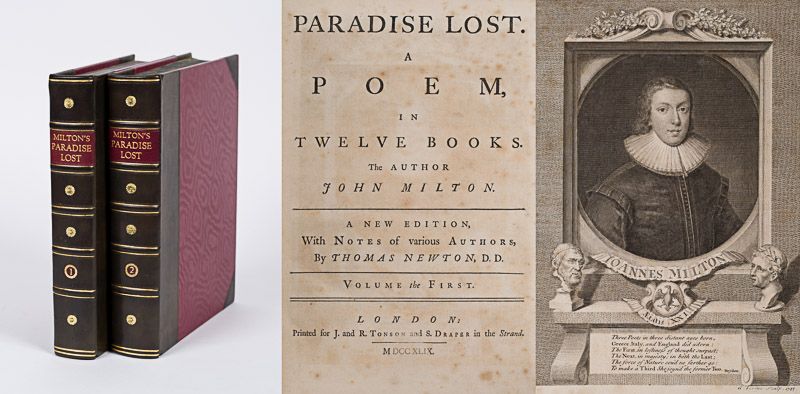 Milton, Paradise Lost – A Poem in Twelve Books.
