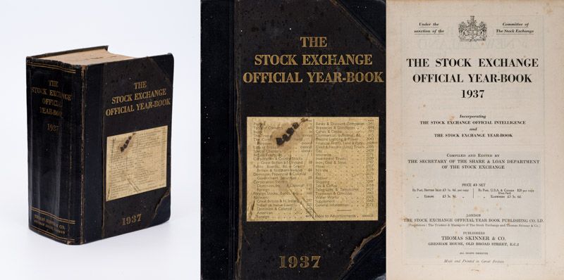[Skinner, The Stock Exchange Official Year-Book 1937 [Yearbook] – Incorporating