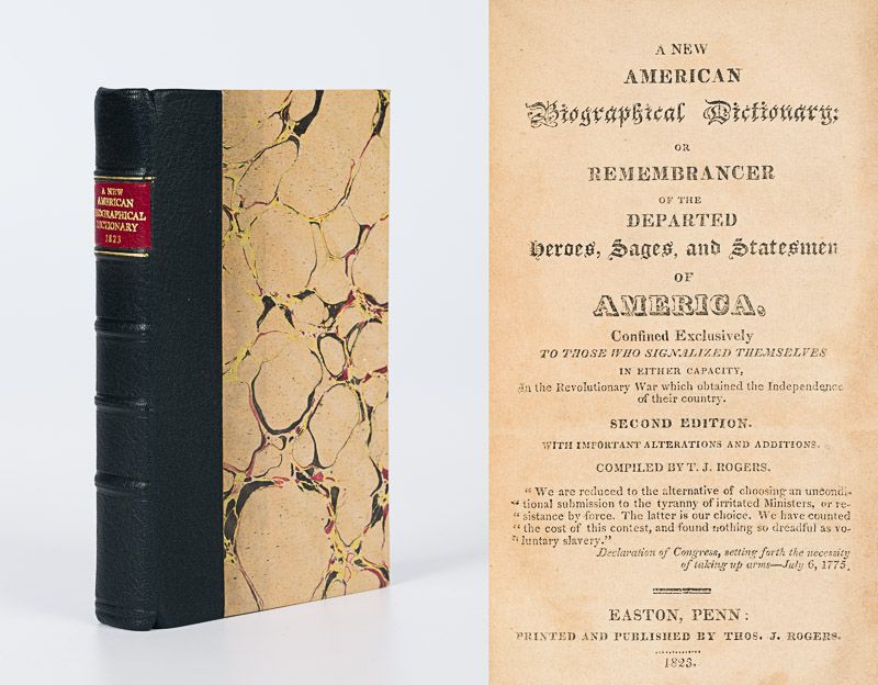 Rogers, A New American Biographical Dictionary; or Remembrancer of the Departed