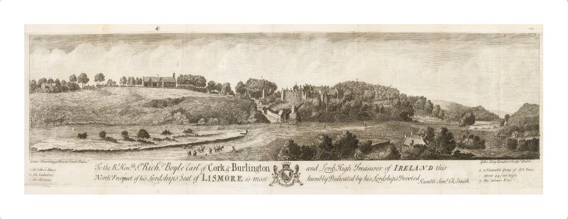 [Luckombe, Large Illustration [Panoramic Engraving] of Lismore Castle and surrou