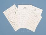 Collection of four very important and meaningful manuscript letters by Leopold II