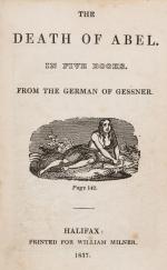 [Gessner, The Death of Abel in Five Books. From the German of Gessner.