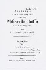 A very important Bibliography of books by and about Immanuel Kant (1724-1804) including