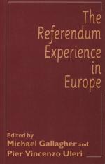 Gallagher - The referendum Experience in Europe [including a newspaper-clipping: 