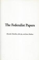 Hamilton, The Federalist Papers.