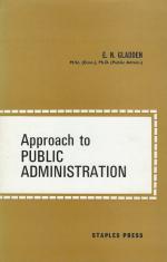 Gladden, Approach to Public Administration.
