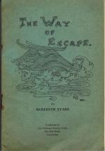 [Roland Meredith Starr] / [Meher Baba] - The Way of Escape.