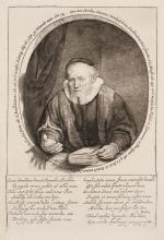 Late 19th century reprint heliogravure of the famous Rembrandt -  Portrait of the Amsterdam pastor Johannes Sylvius.