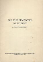 Wheelwright, On the Semantics of Poetry.