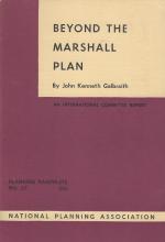 Galbraith, Beyond the Marshall Plan - including A Joint Statement