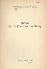 Berger, Marriage and the Construction of Reality